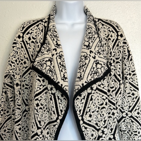 Orange Fashion Village Draped Tapestry Cardigan - Picture 3 of 11